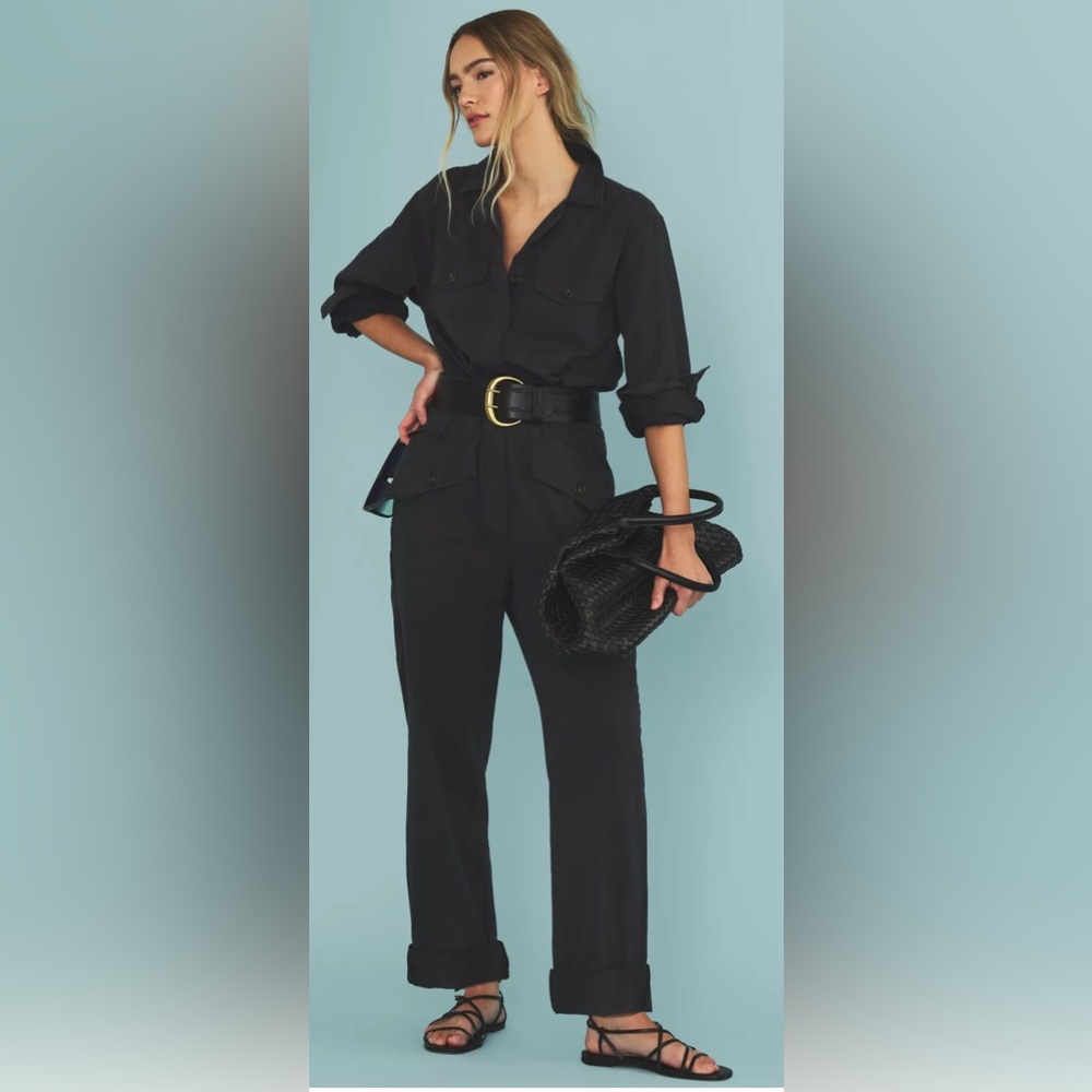 Unpublished by Anthropologie utility Jumpsuit M NWT